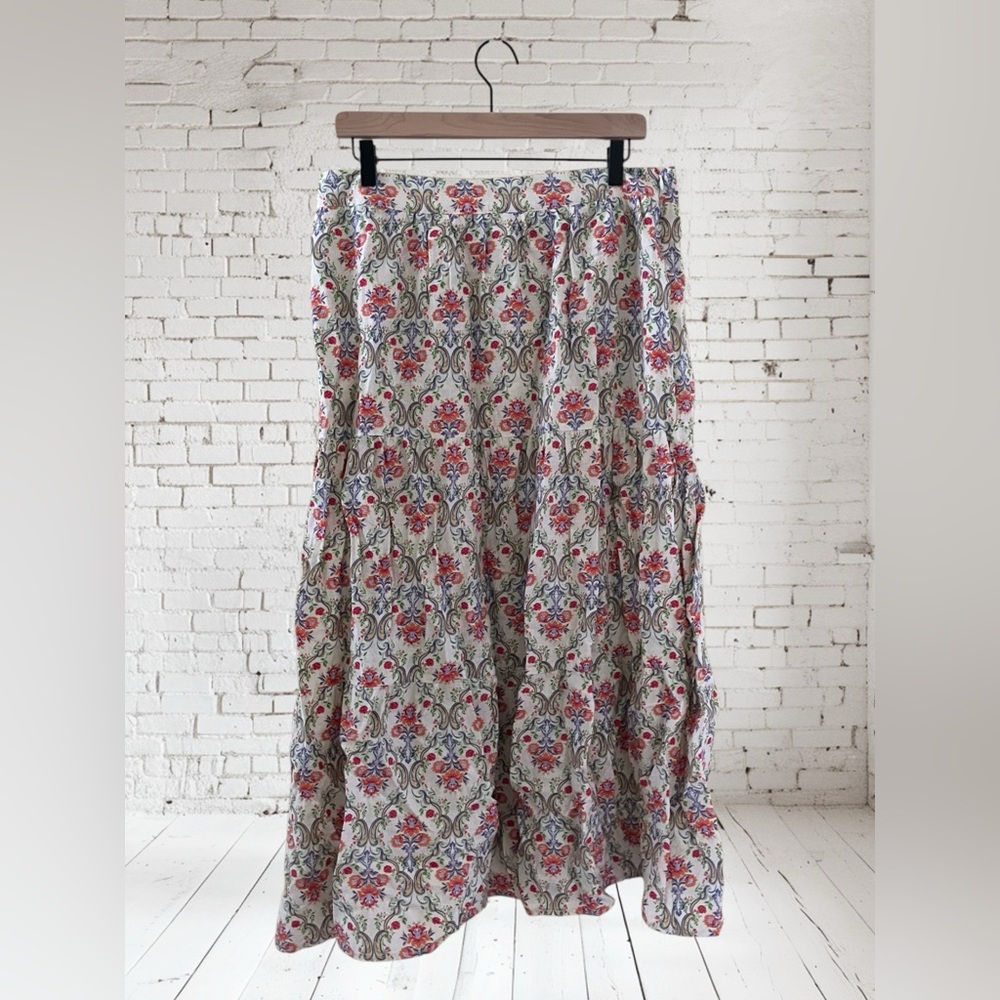 Cynthia Rowley Floral Maxi Skirt Size Large New With Tags